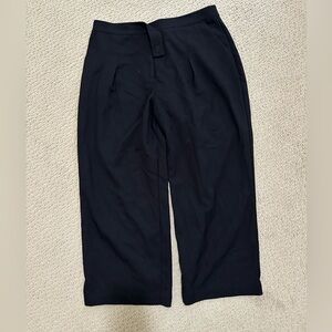 Disturbia designer solid black wide leg pants U.S. 12